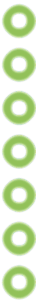 Parallax green circles section divider