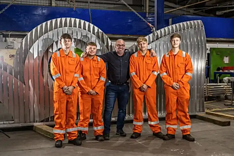 Apprentices with Wattie